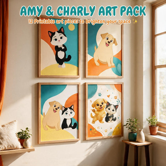 Amy & Charly Printable Art Pack